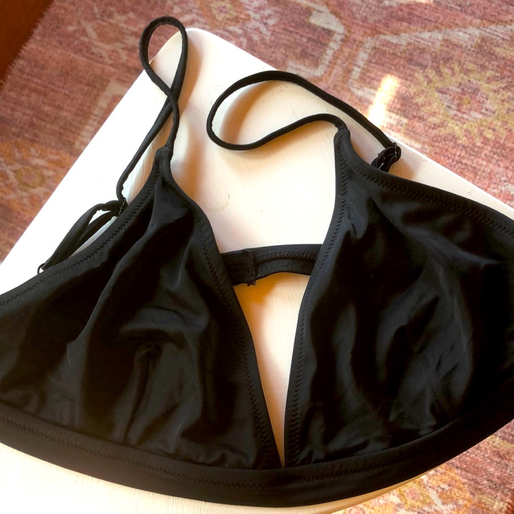 J crew black swimsuit top only